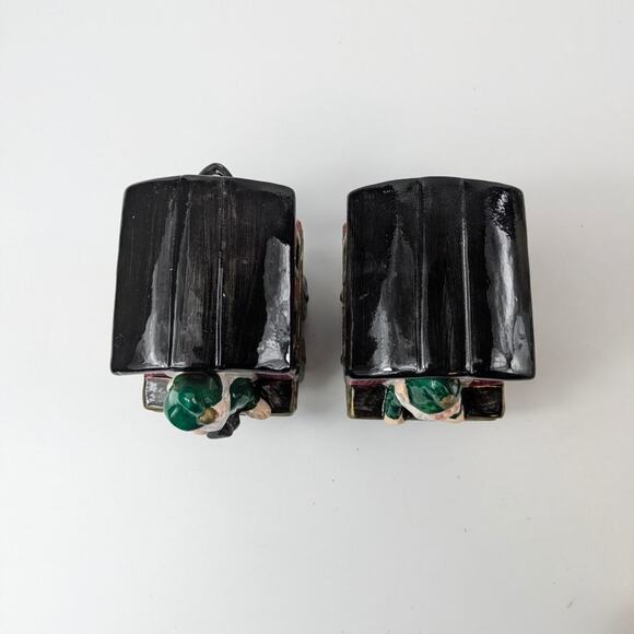 Omnibus Santa Clause Train Sugar Creamer Set Fitz & Floyd 1993 Christmas Vintage - Picture 6 of 16